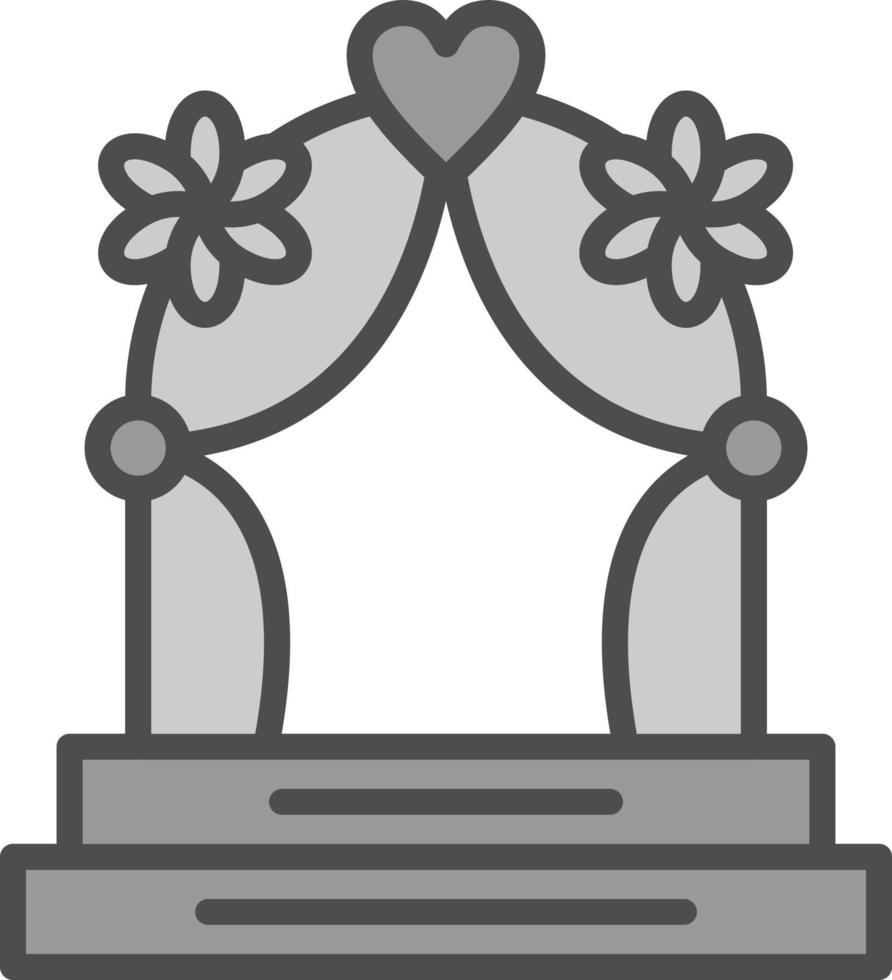 Wedding Arch Vector Icon Design