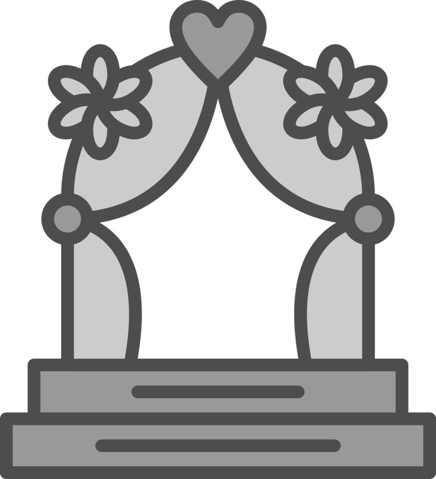 diseño de icono de vector de arco de boda