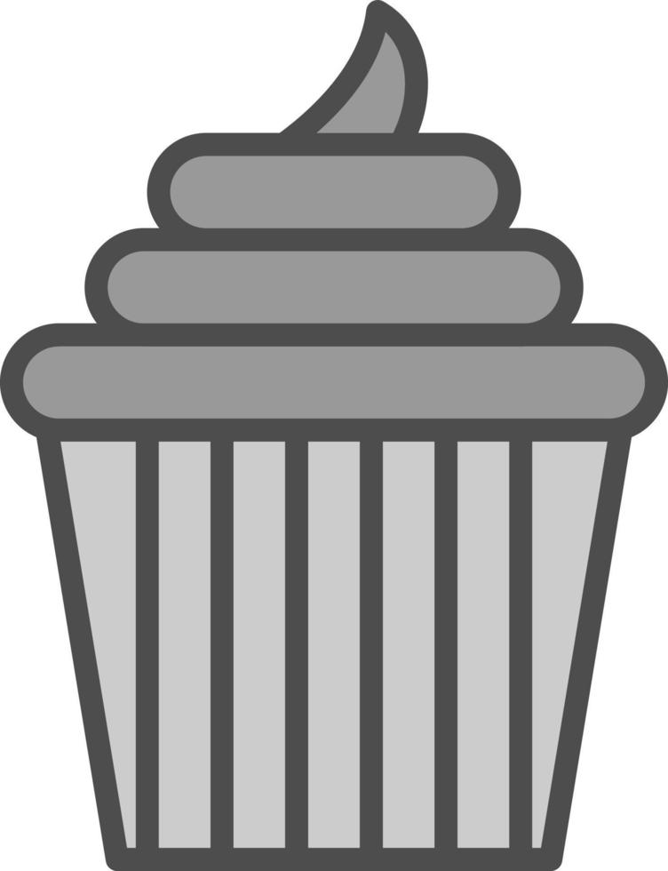 Wedding Cupcake Vector Icon Design