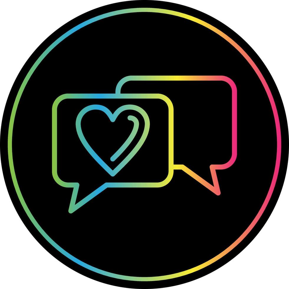 Wedding Chat Vector Icon Design