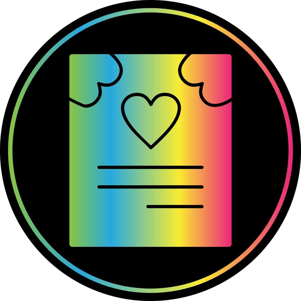 Wedding Card Vector Icon Design