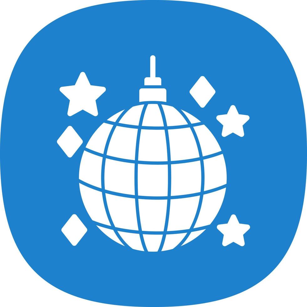 Disco Ball Vector Icon Design