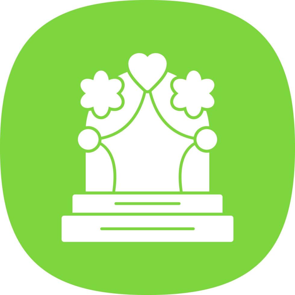 diseño de icono de vector de arco de boda