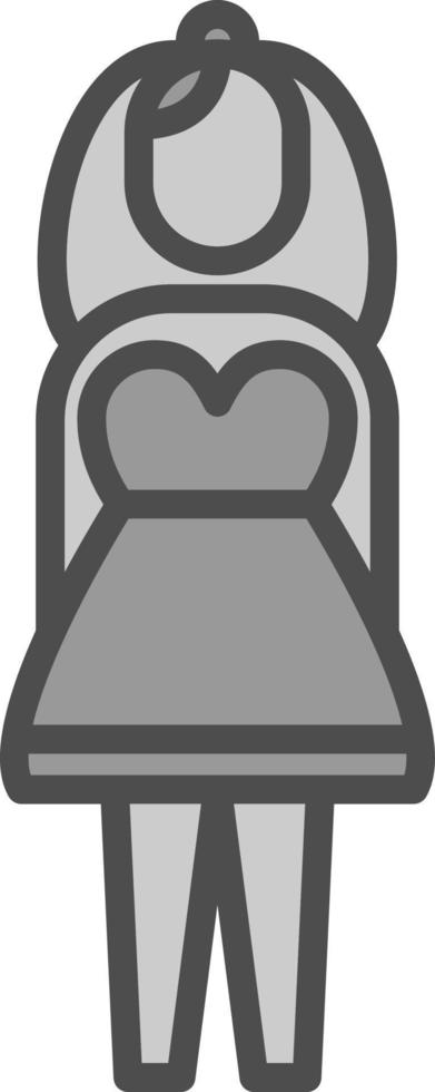 diseño de icono de vector de novia