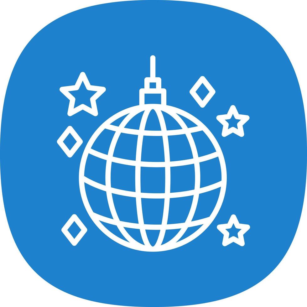 Disco Ball Vector Icon Design