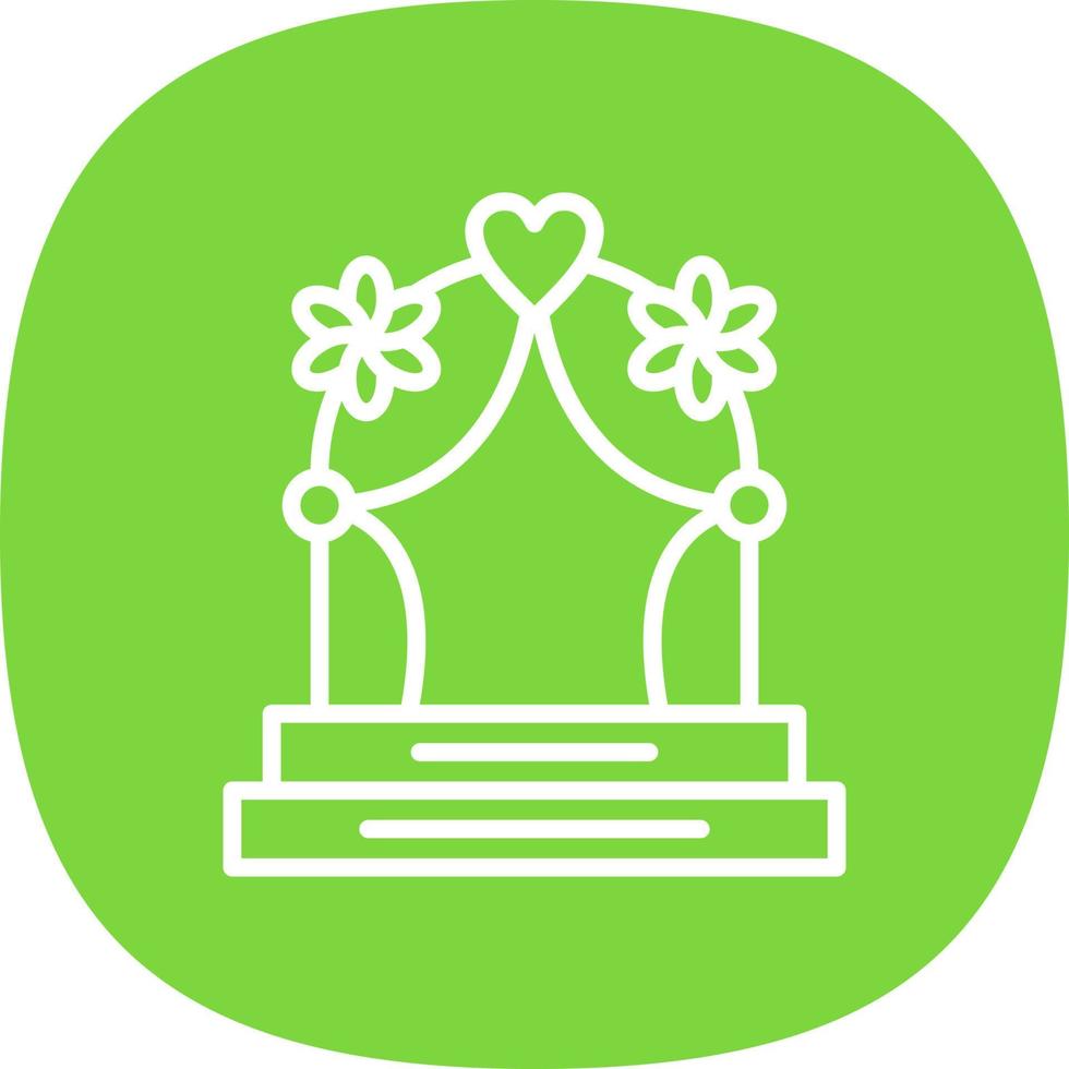 Wedding Arch Vector Icon Design