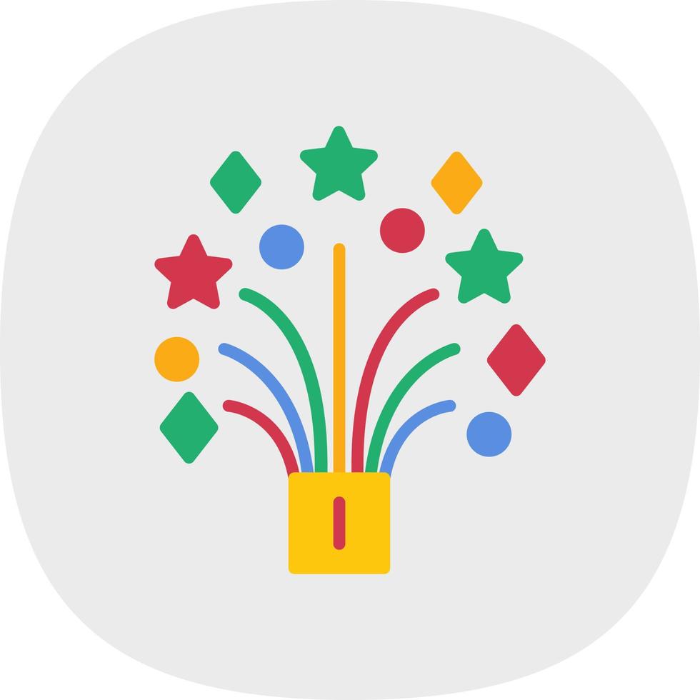 Wedding Fireworks Vector Icon Design