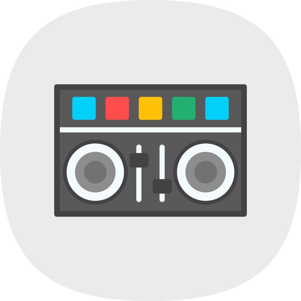 DJ Mixer Vector Icon Design