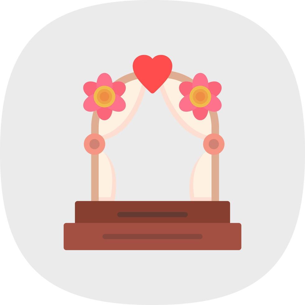 Wedding Arch Vector Icon Design