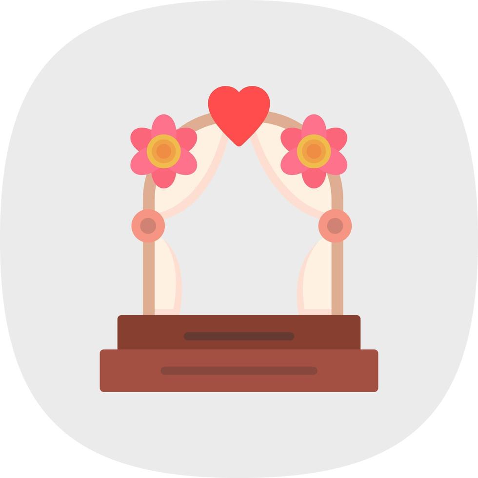 diseño de icono de vector de arco de boda