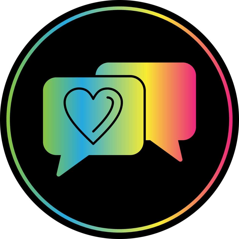 Wedding Chat Vector Icon Design