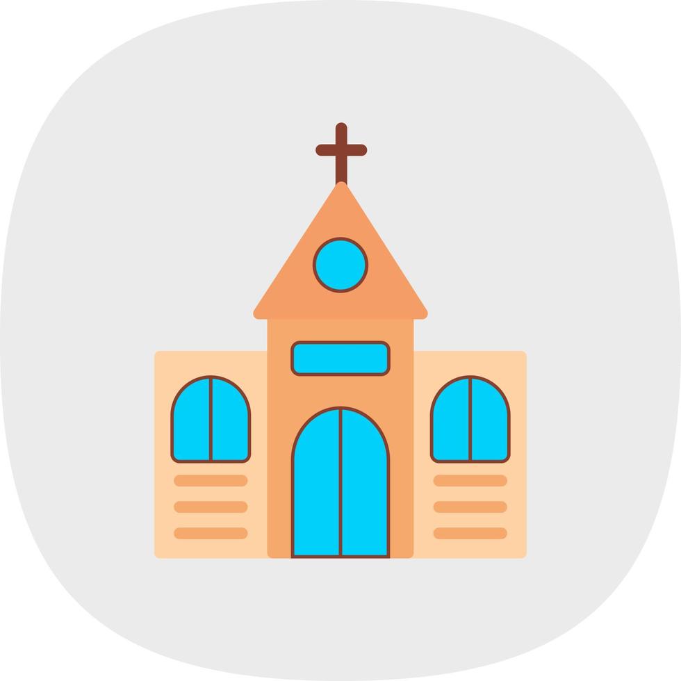 diseño de icono de vector de iglesia