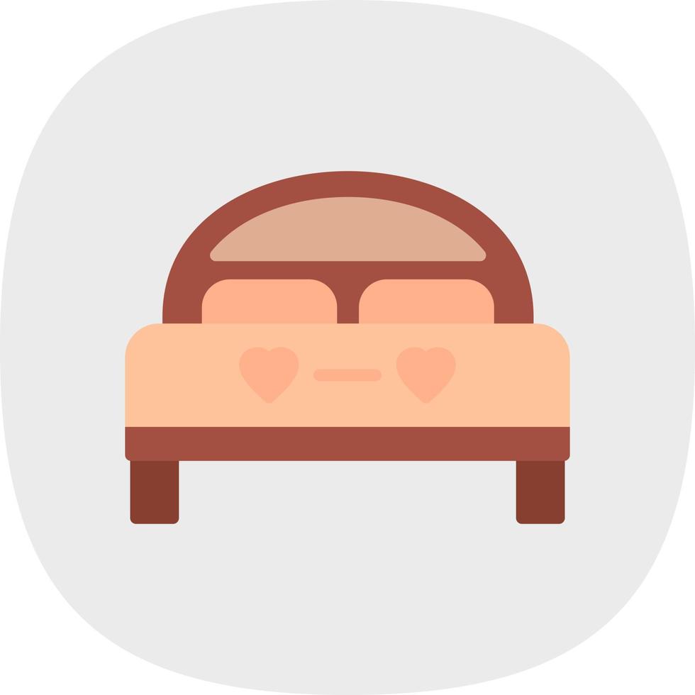 Double Bed Vector Icon Design