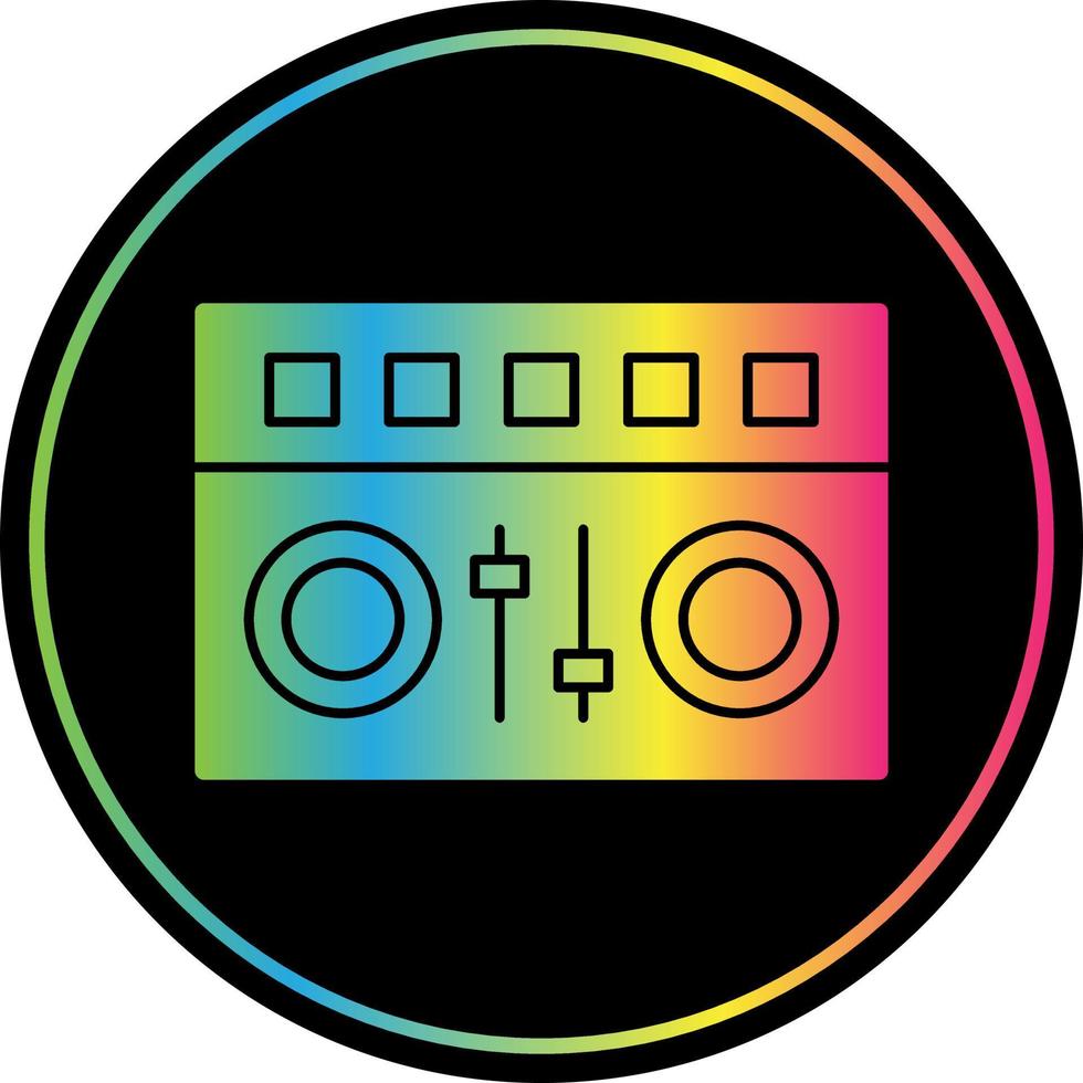 DJ Mixer Vector Icon Design