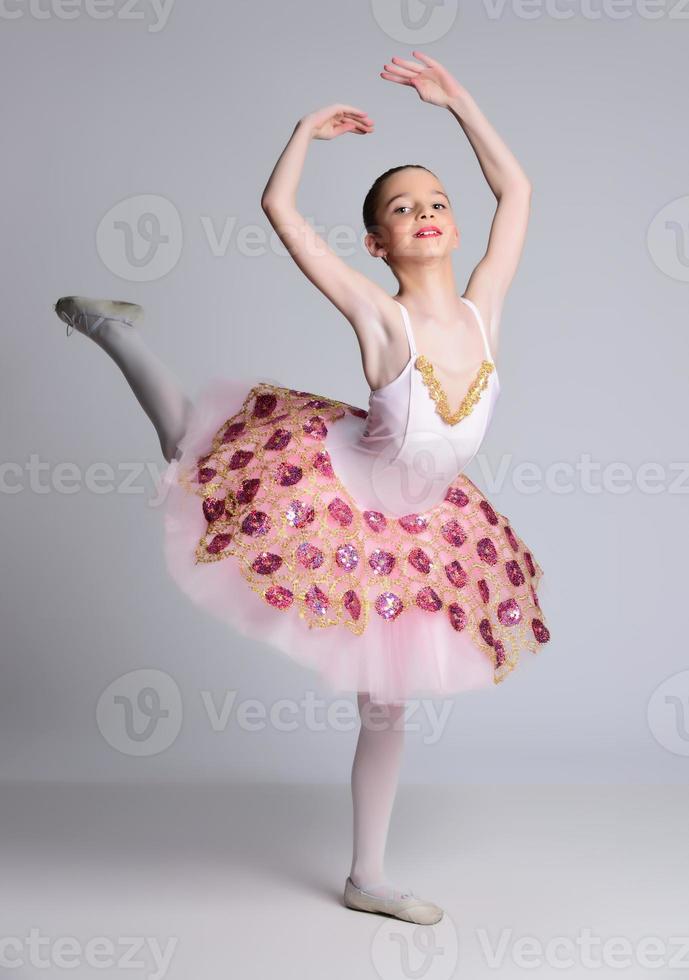 Beautiful girl ballet dancer. photo