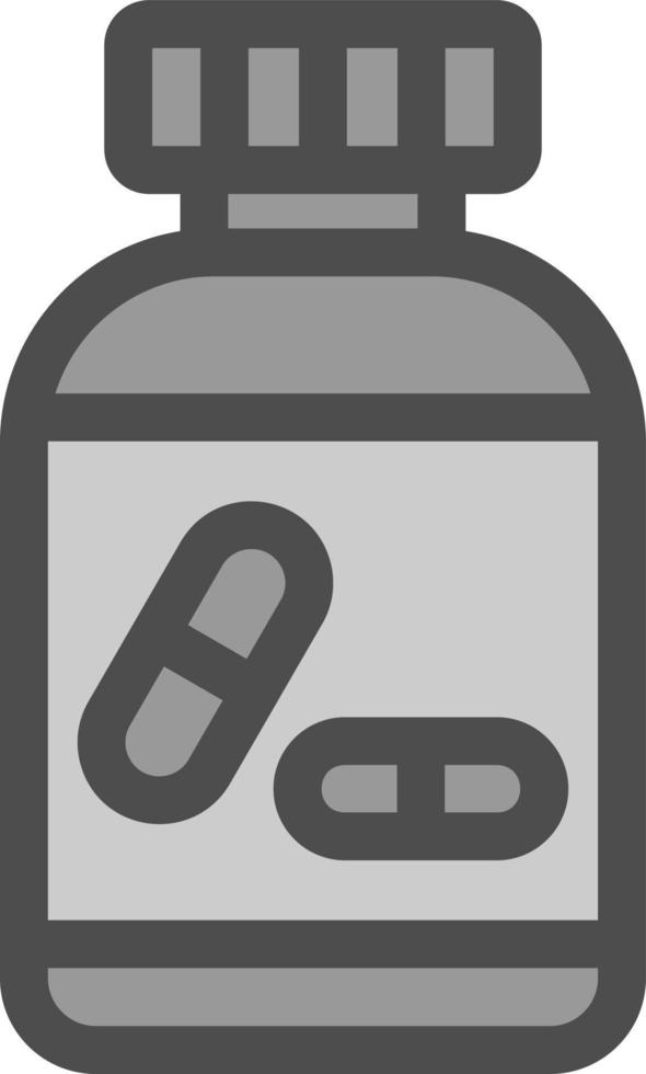 Pills Bottle Vector Icon Design