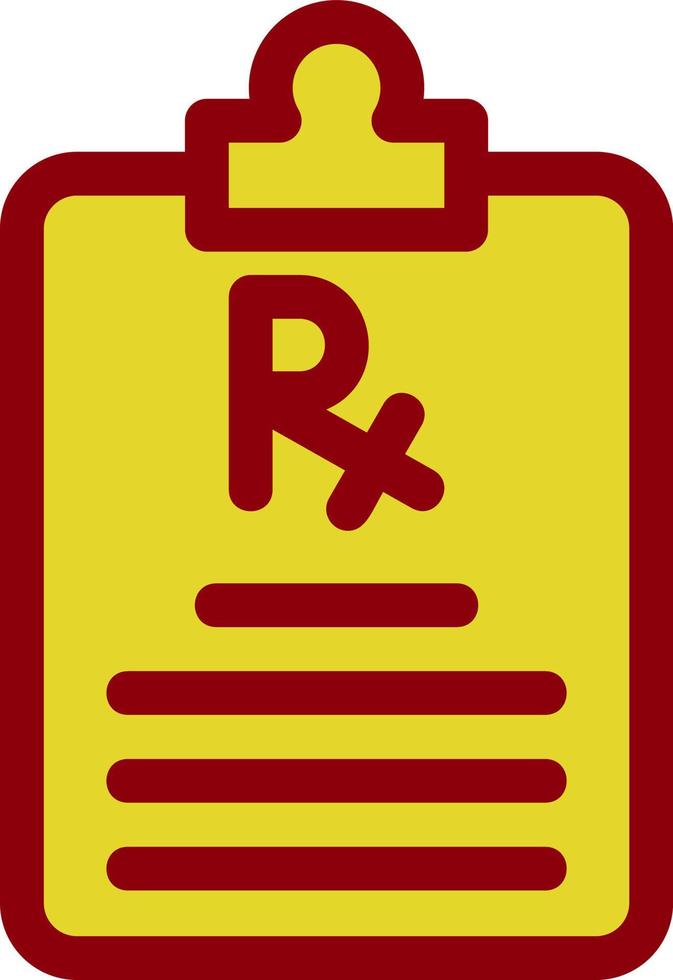 Prescription Vector Icon Design