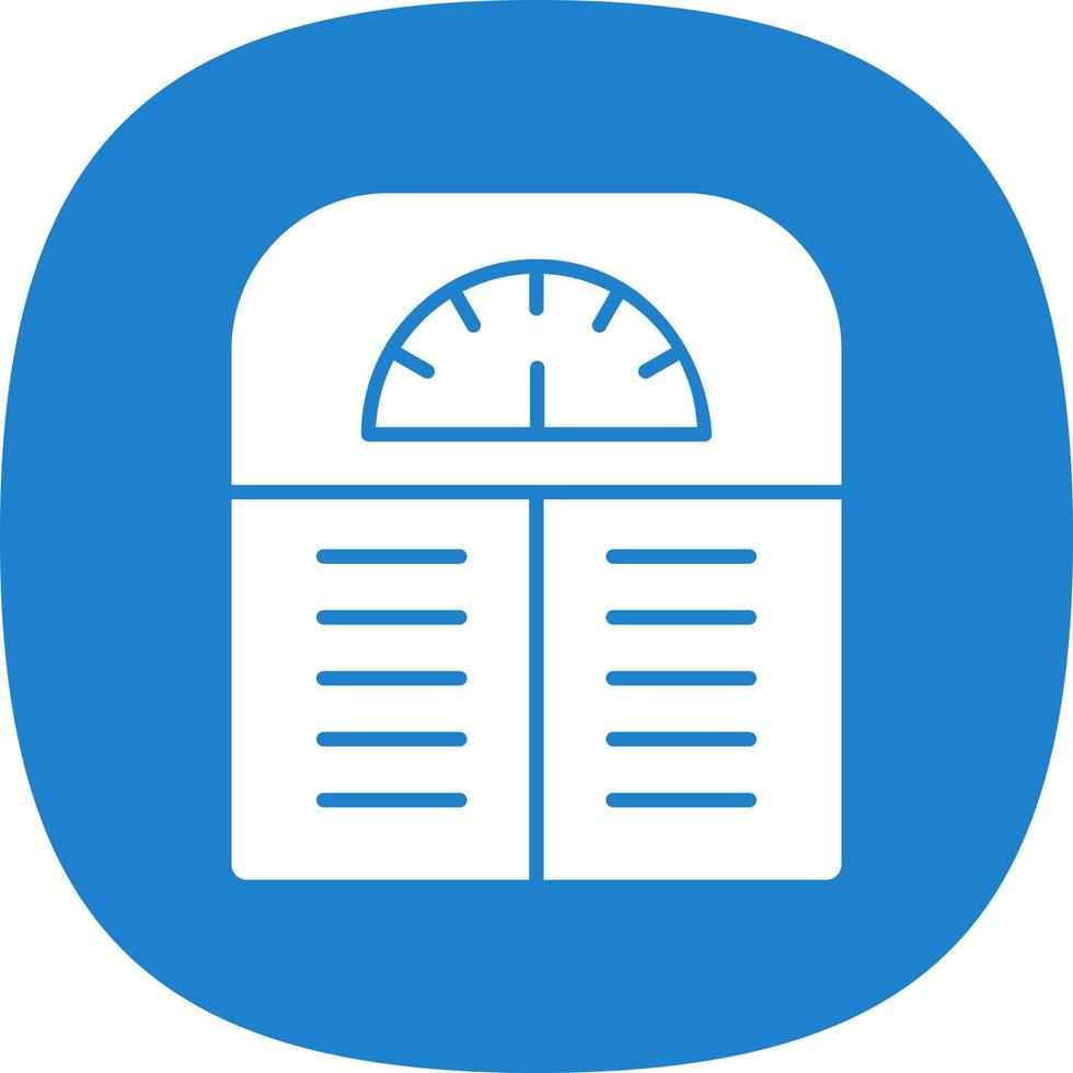 Weight Scale Vector Icon Design