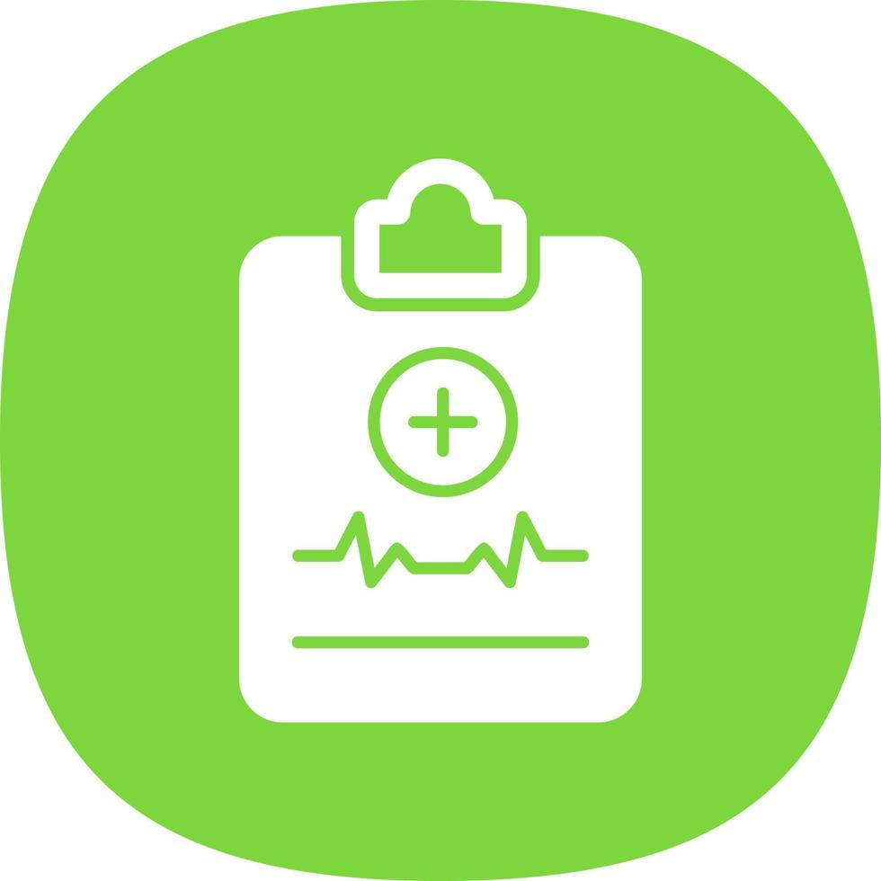 Medical Report Vector Icon Design