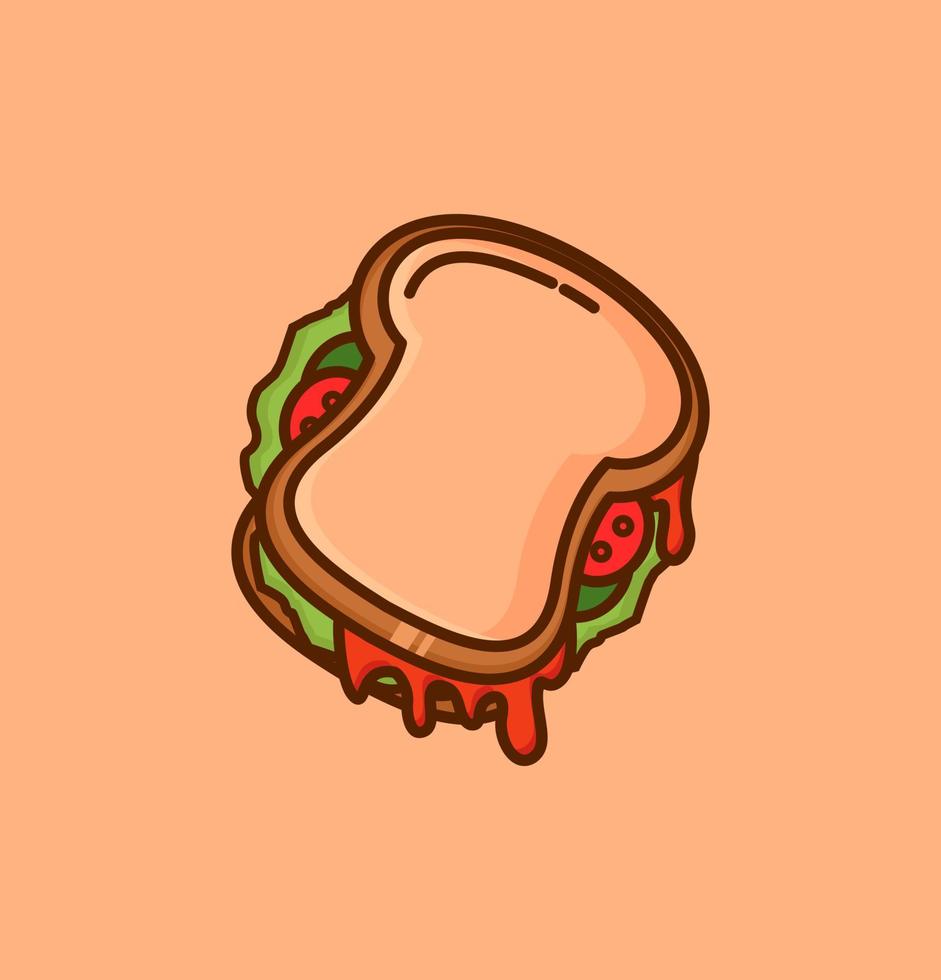sandwich icon vector illustration logo template for many purpose. Isolated on white background.