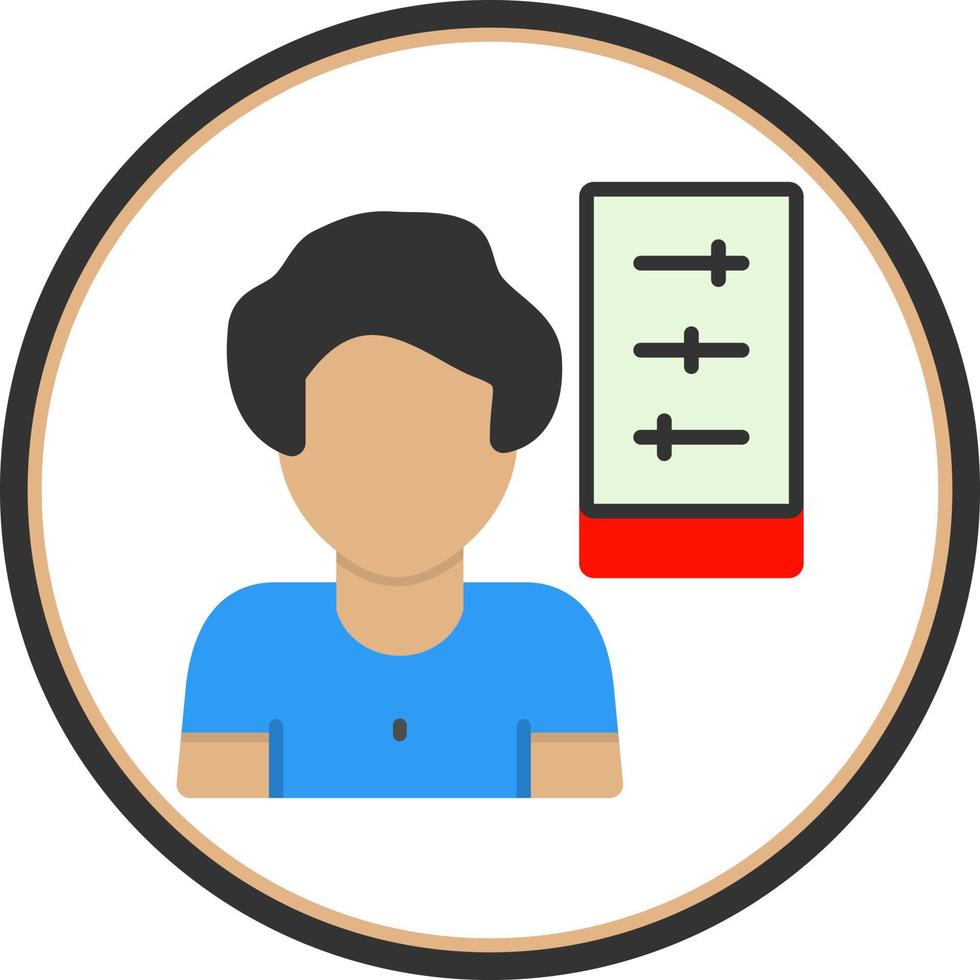 Self Control Vector Icon Design