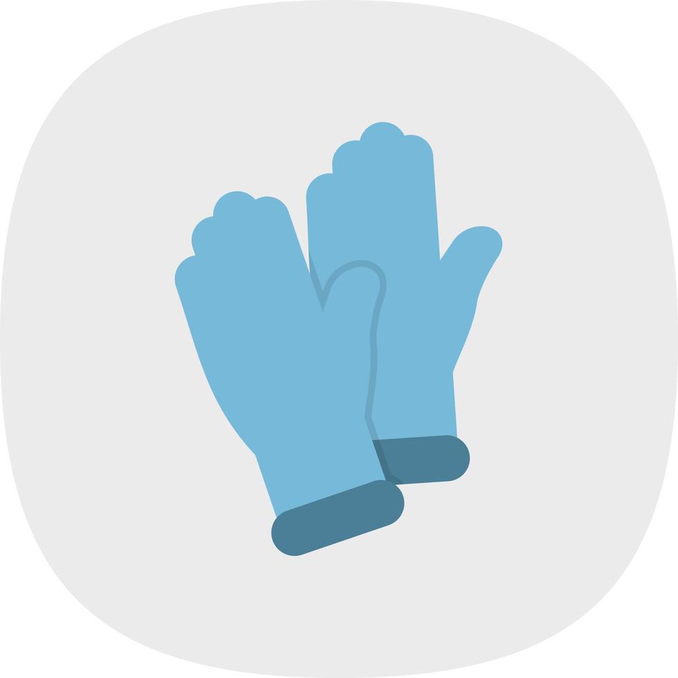 Medical Gloves Vector Icon Design