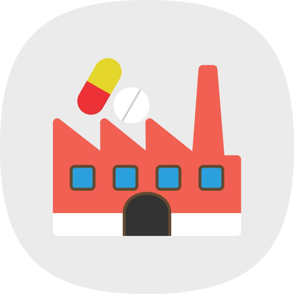 Medicine Factory Vector Icon Design