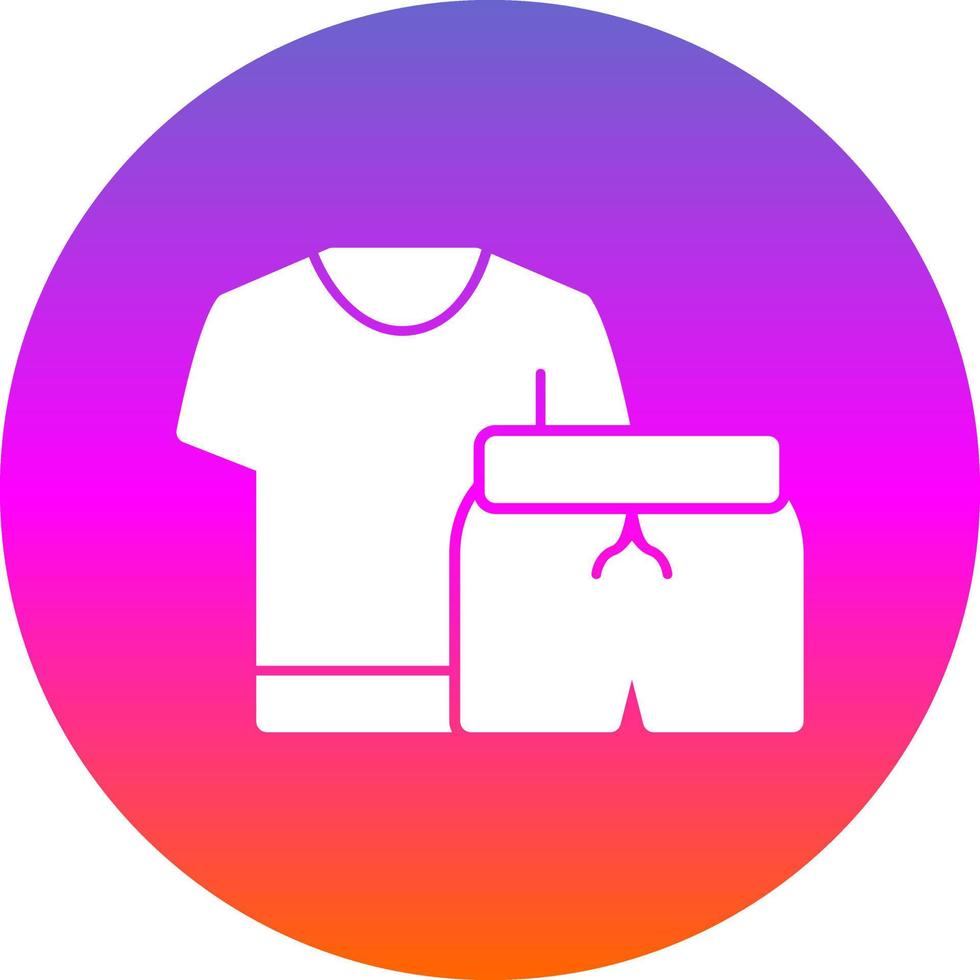 Exercise Clothes Vector Icon Design