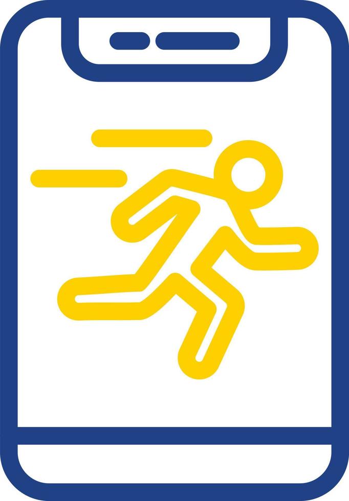 Running Vector Icon Design