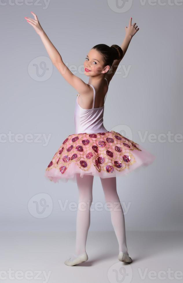 Beautiful girl ballet dancer. photo