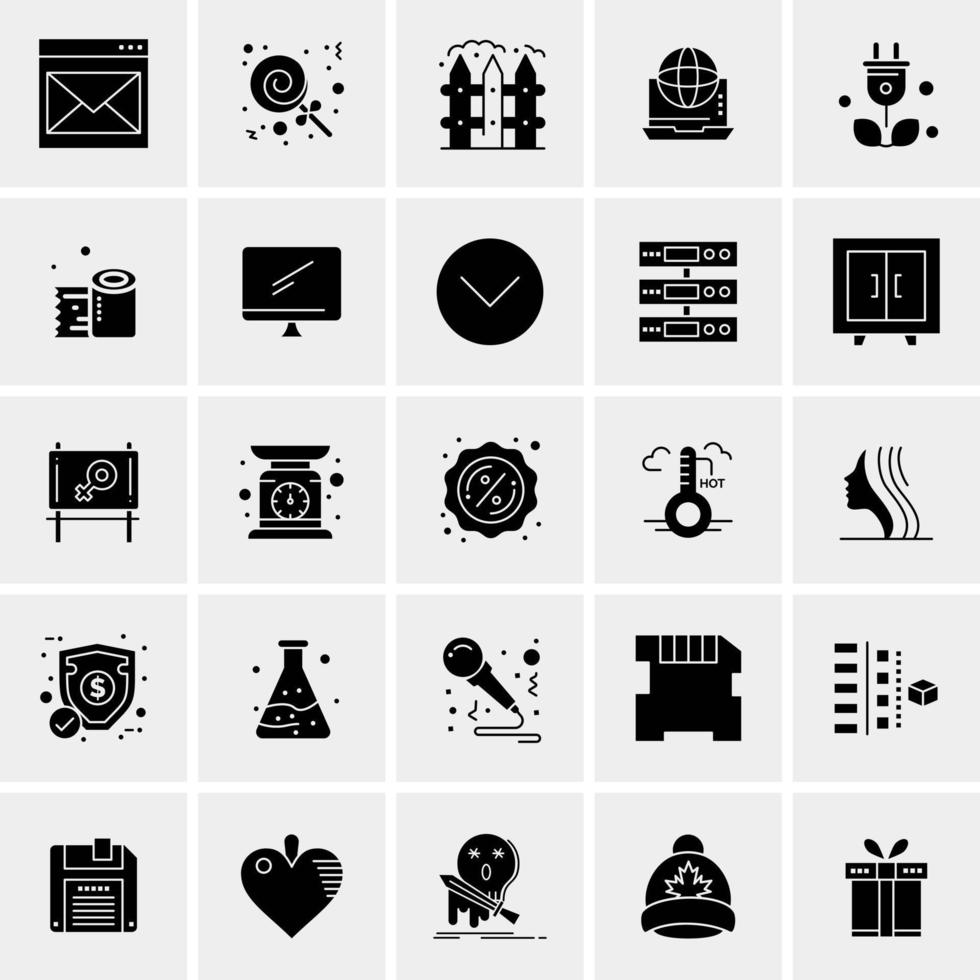 25 Universal Business Icons Vector Creative Icon Illustration to use in web and Mobile Related project