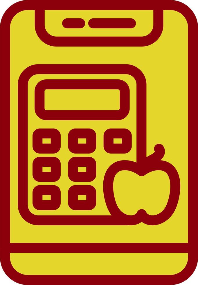 Calorie Calculator Vector Icon Design