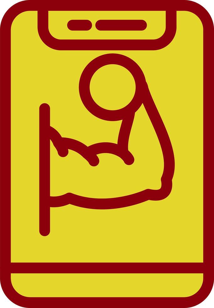 Online Gym Vector Icon Design