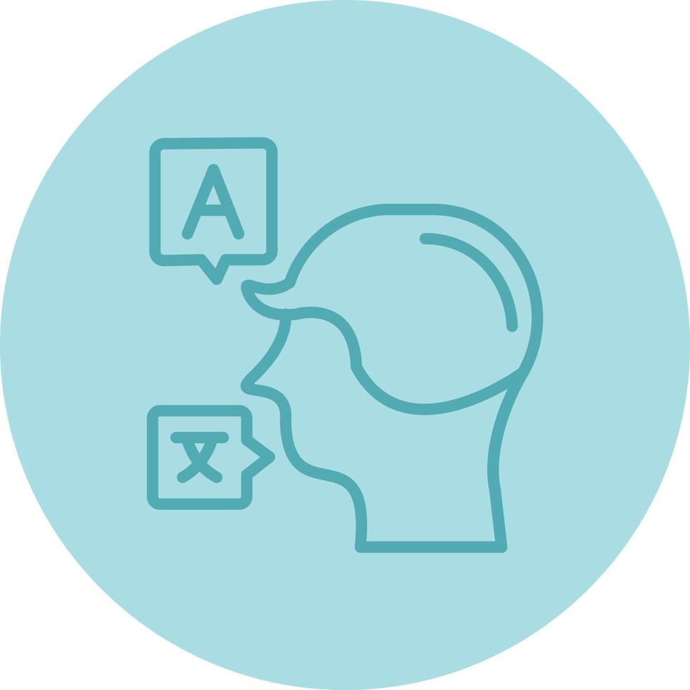 Bilingual Vector Icon