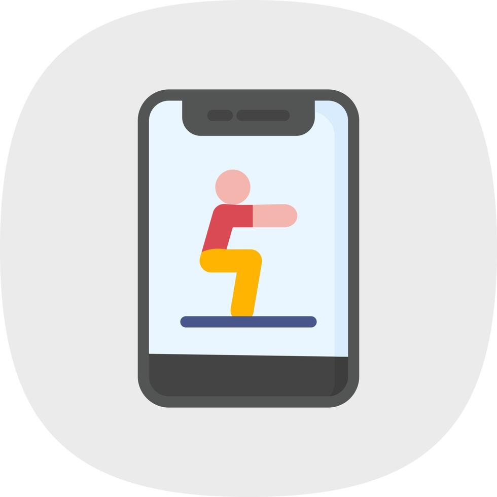 Squat Vector Icon Design