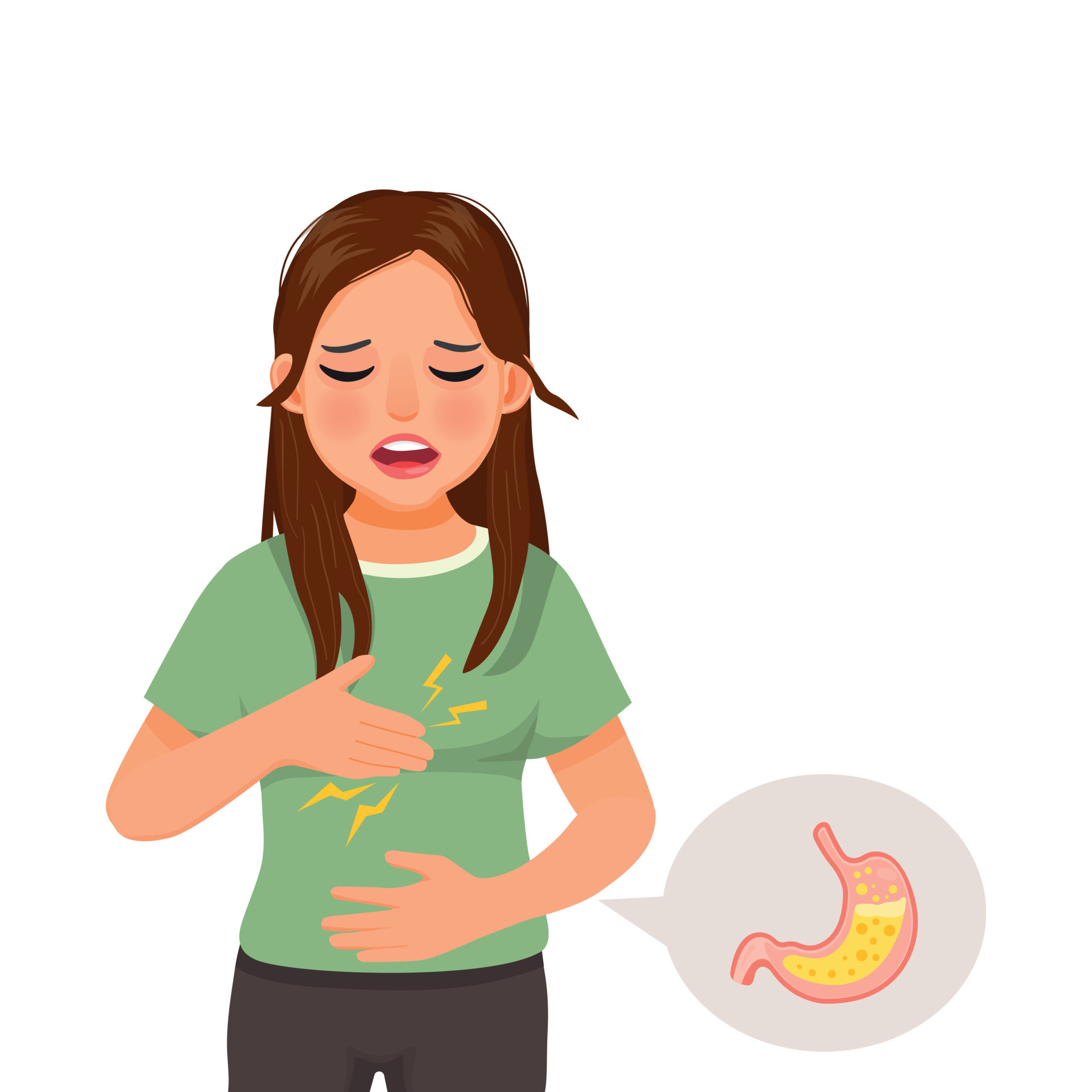 Young Woman Suffering From Acid Reflux Holding Her Chest Feeling young-woman-suffering-from-acid-reflux-holding-her-chest-feeling