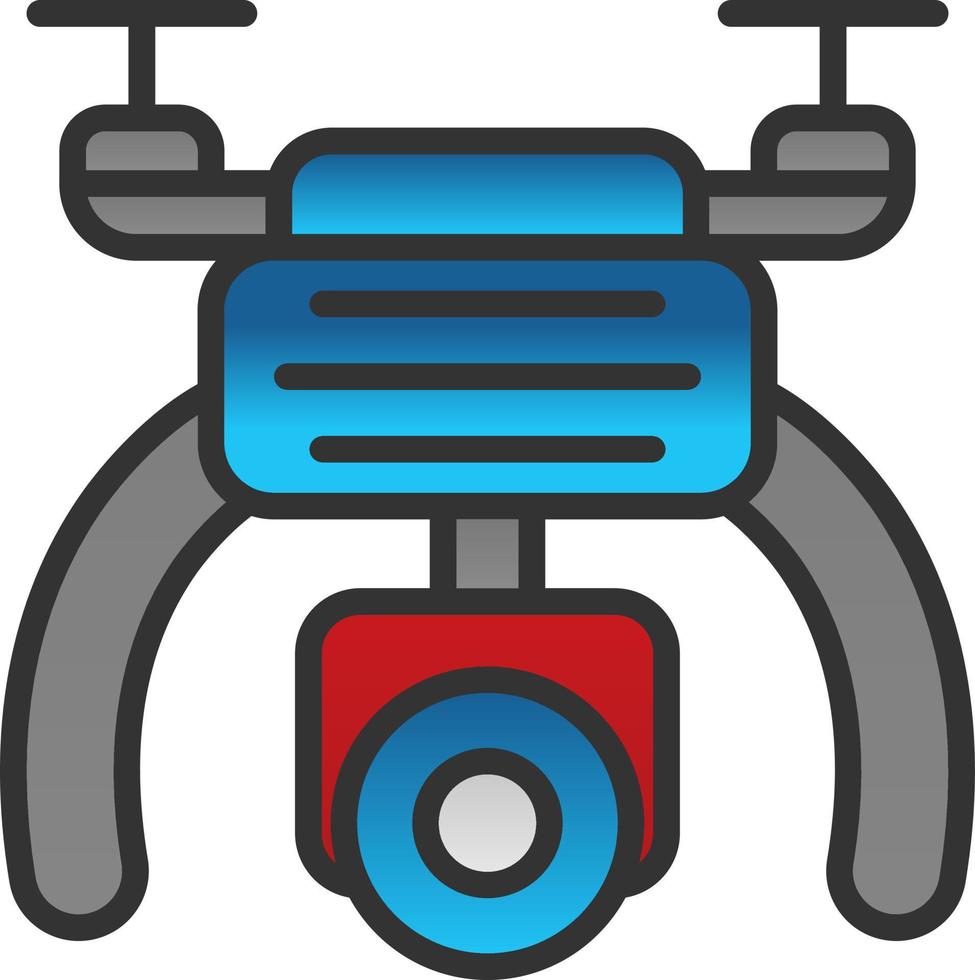 Drone Camera Vector Icon Design
