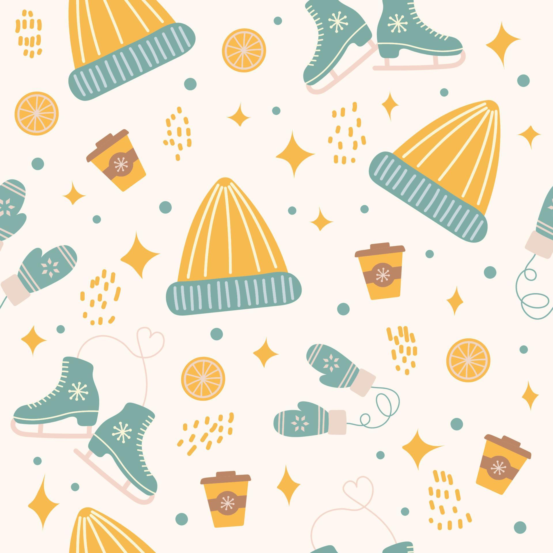 vector seamless winter pattern for textile 15985708 Vector Art at Vecteezy