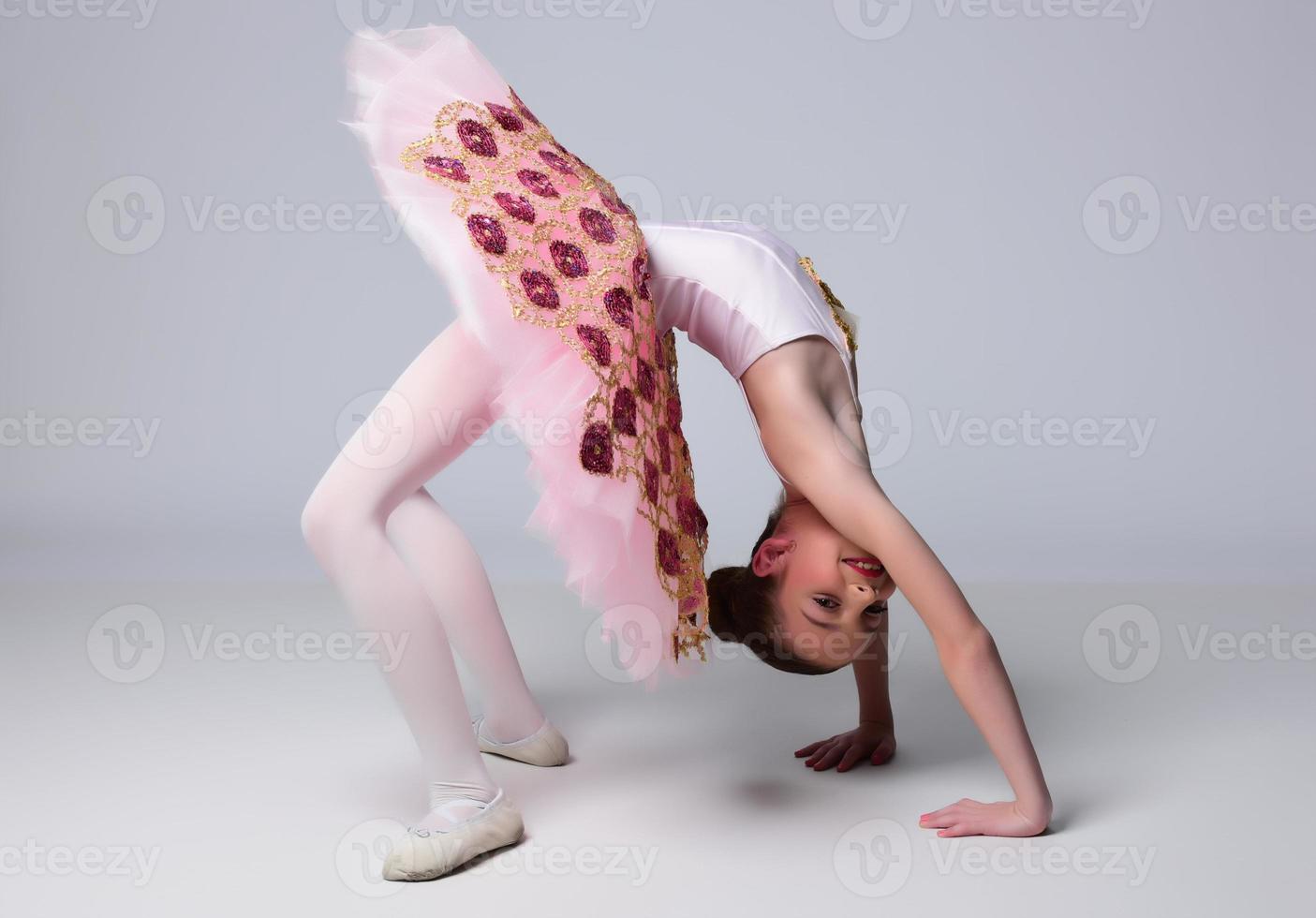 Beautiful girl ballet dancer. photo