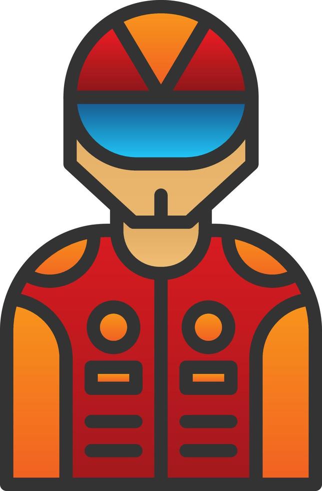 Racer Vector Icon Design