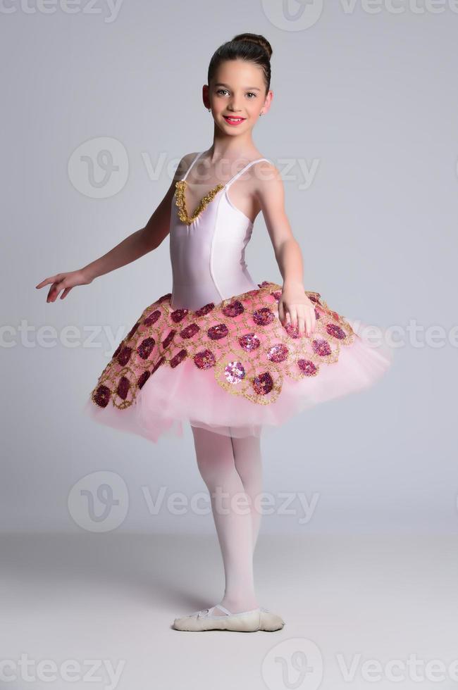 Beautiful girl ballet dancer. photo