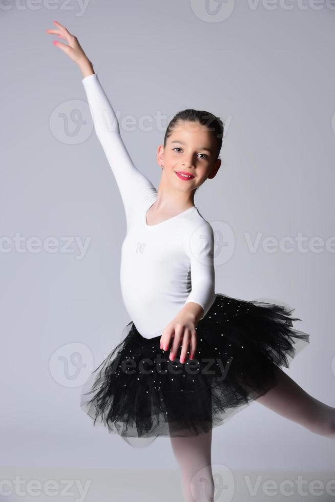 Beautiful girl ballet dancer. photo