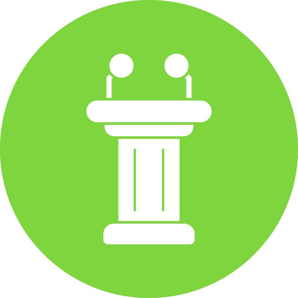Tribune Vector Icon Design