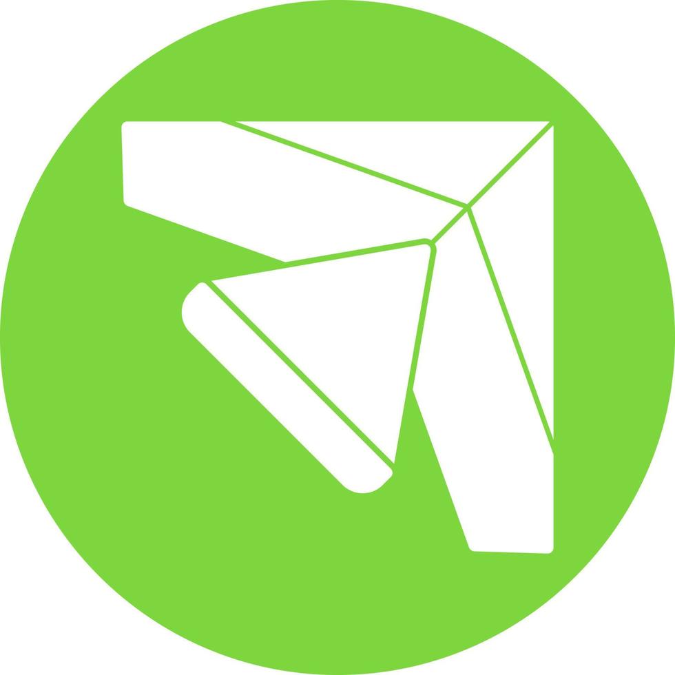 Glider Vector Icon Design