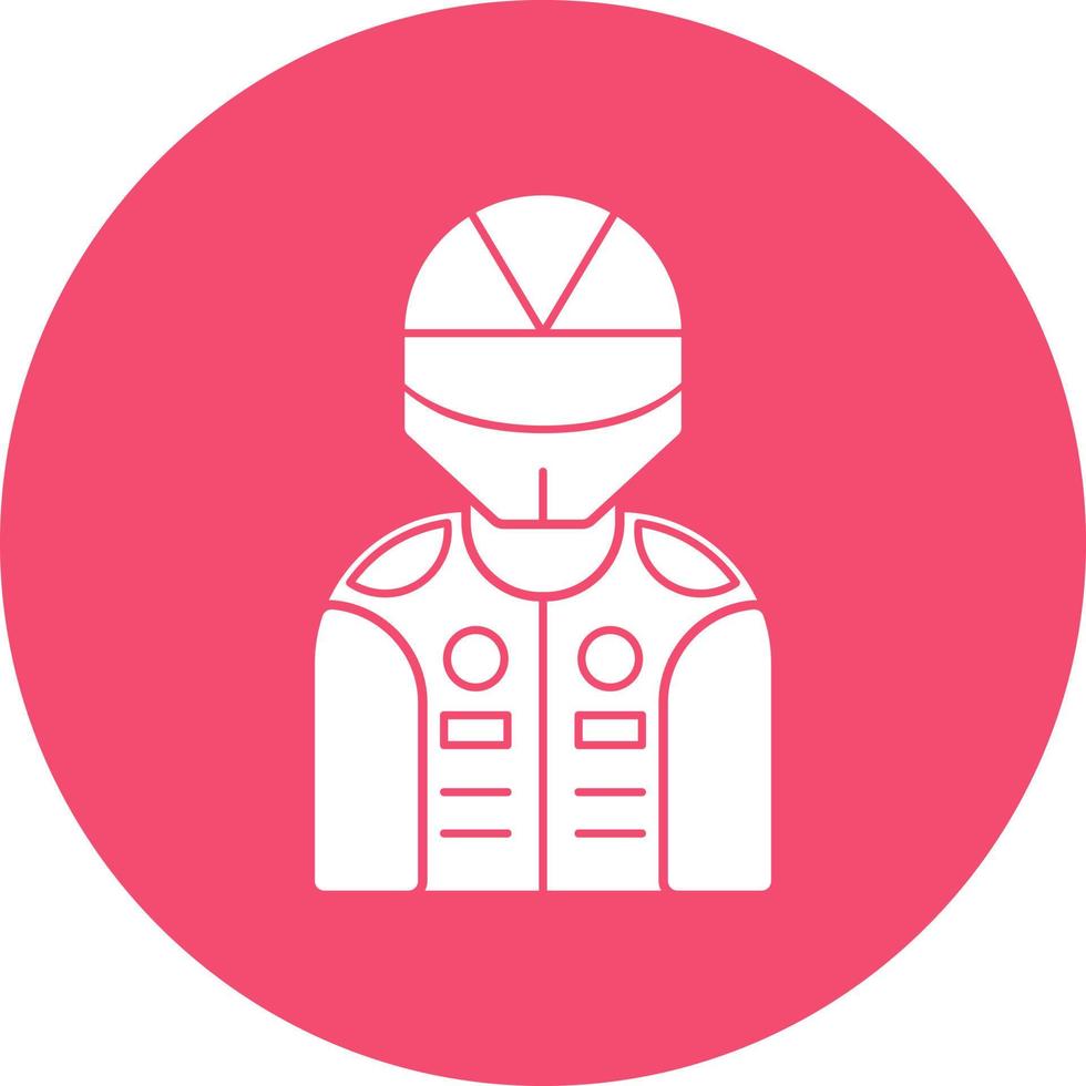Racer Vector Icon Design
