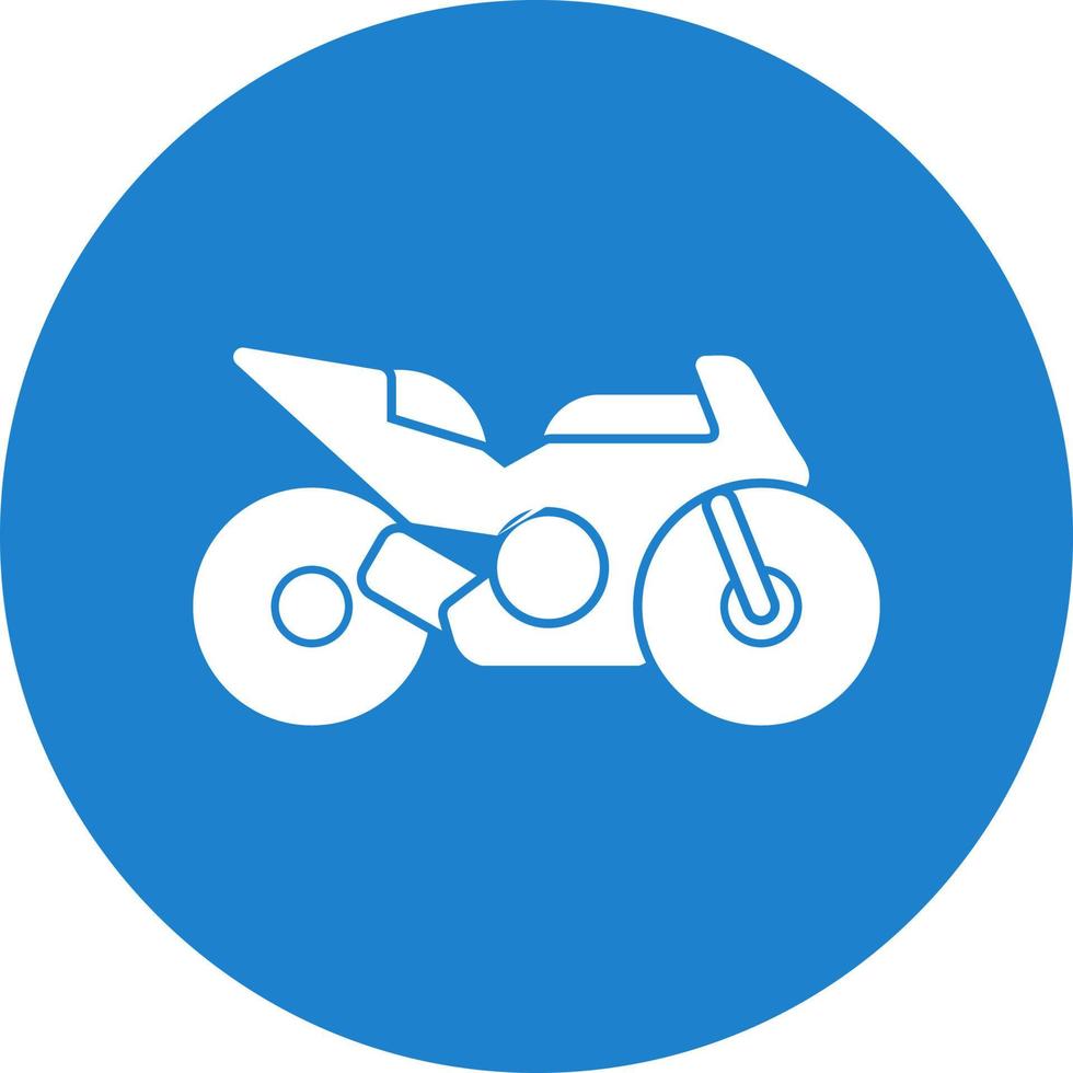 Race Bike Vector Icon Design