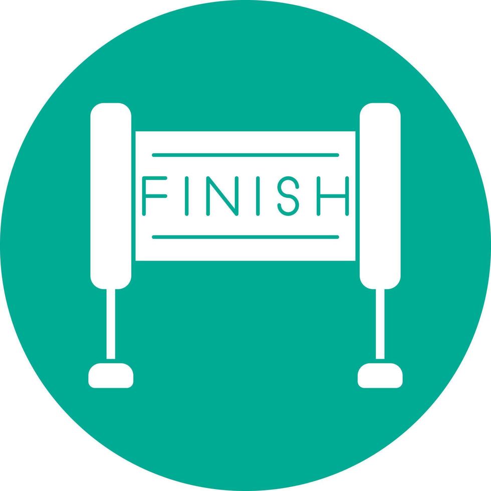 Finish Line Vector Icon Design