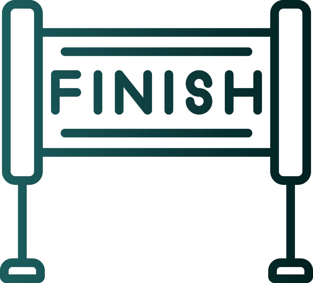 Finish Line Vector Icon Design