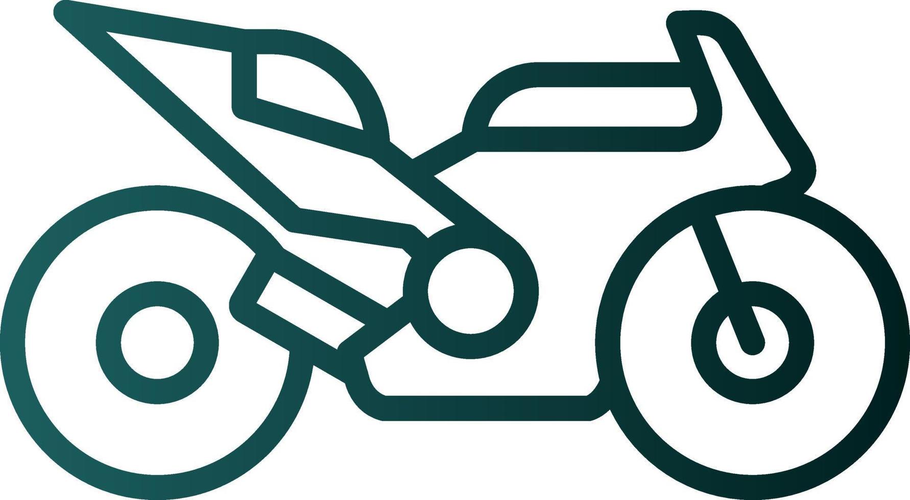 Race Bike Vector Icon Design