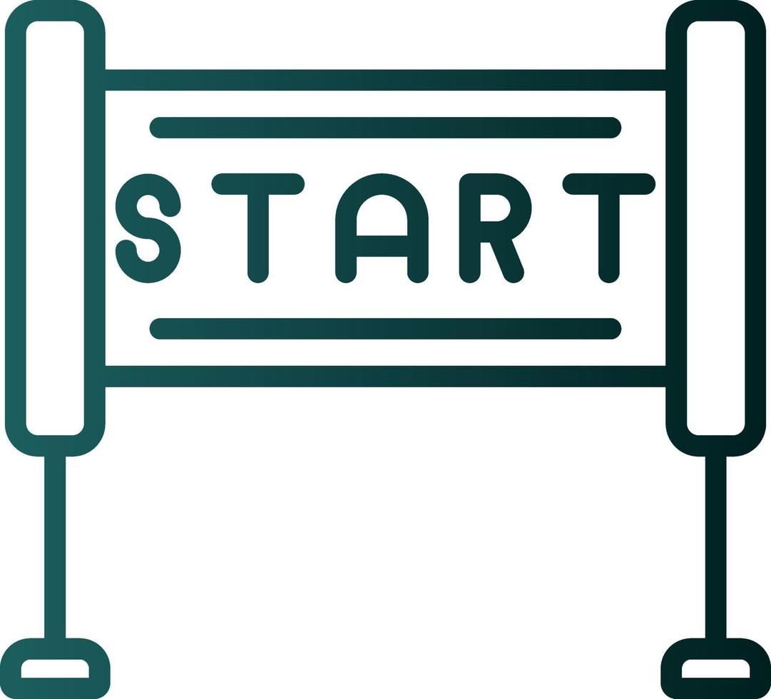 Race Start Vector Icon Design